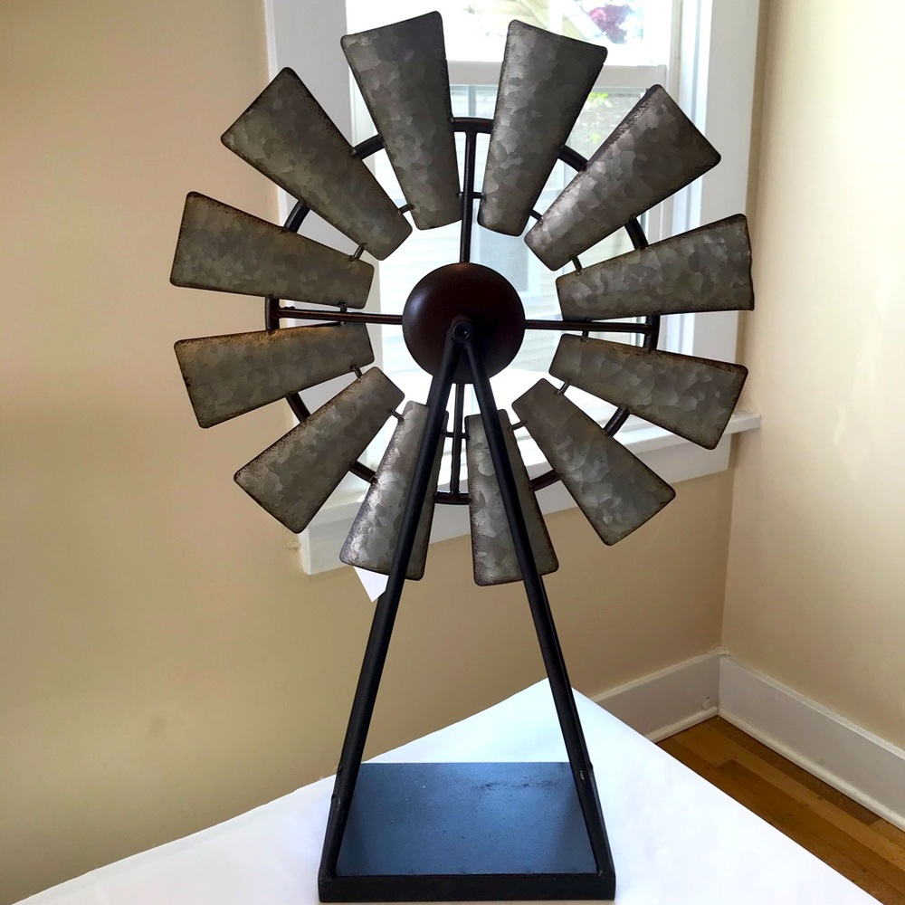 NWT Farmhouse Windmill Table Decor